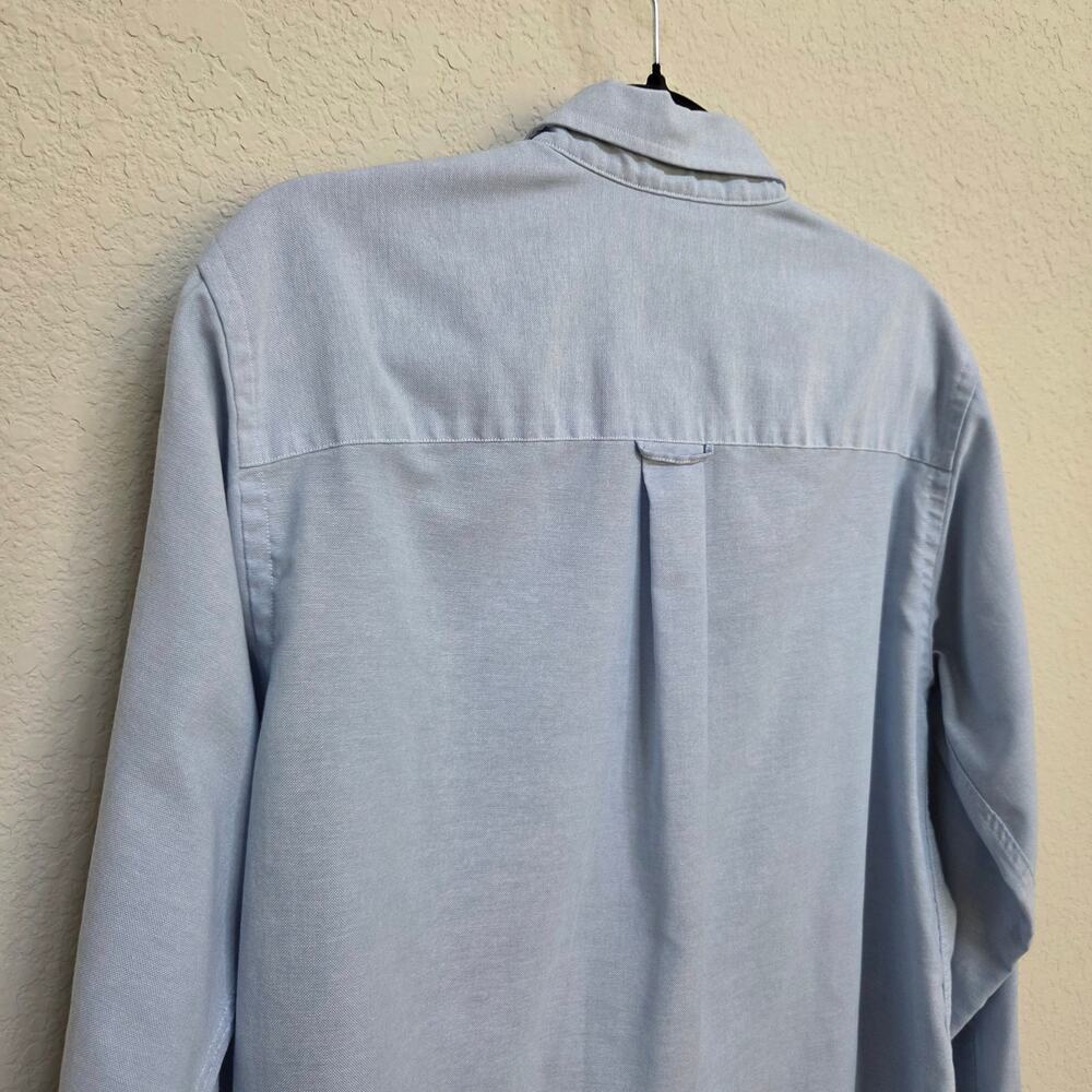 L.L. Bean Vintage Oxford Shirt Womens Large Blue Button Down Preppy 80s 90s USA - Picture 9 of 10